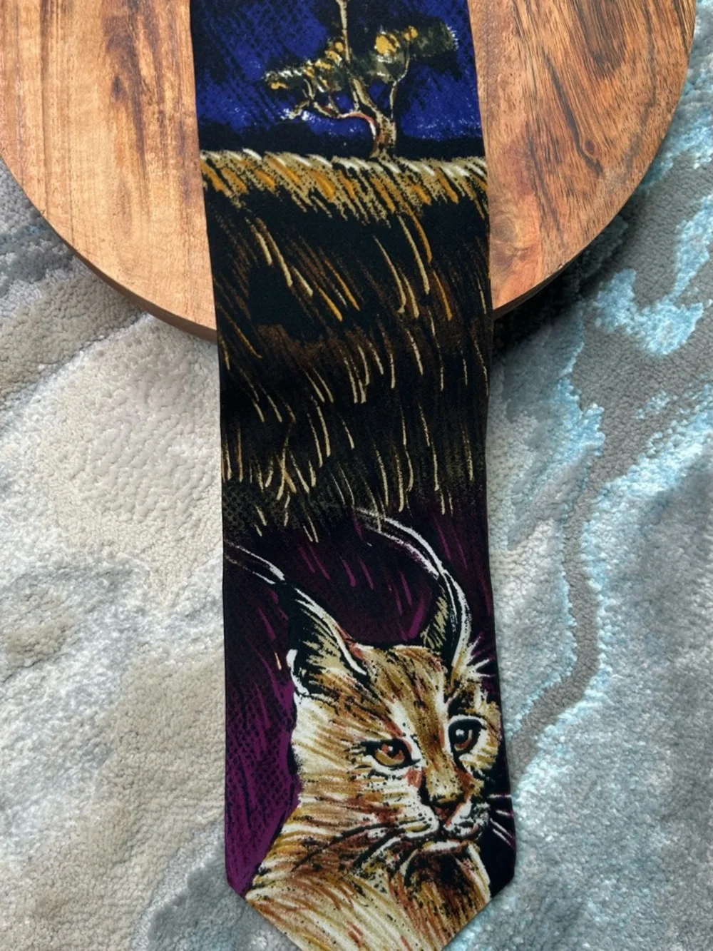 Vintage Lynx Caracal Tie